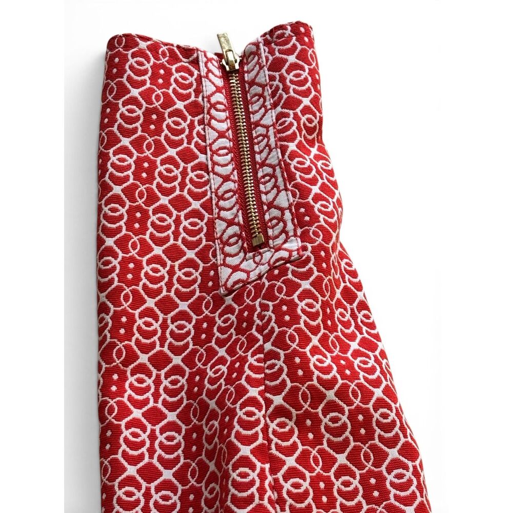 Jones New York Signature Petite Blazer 2P Red White Print Zip Front NWT - Picture 11 of 12